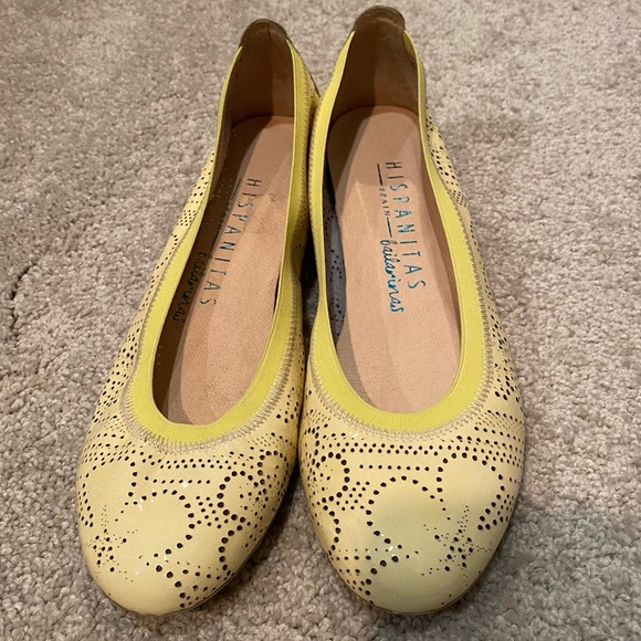 EUC Hispanitas Yellow Ballet Flats - Picture 1 of 7